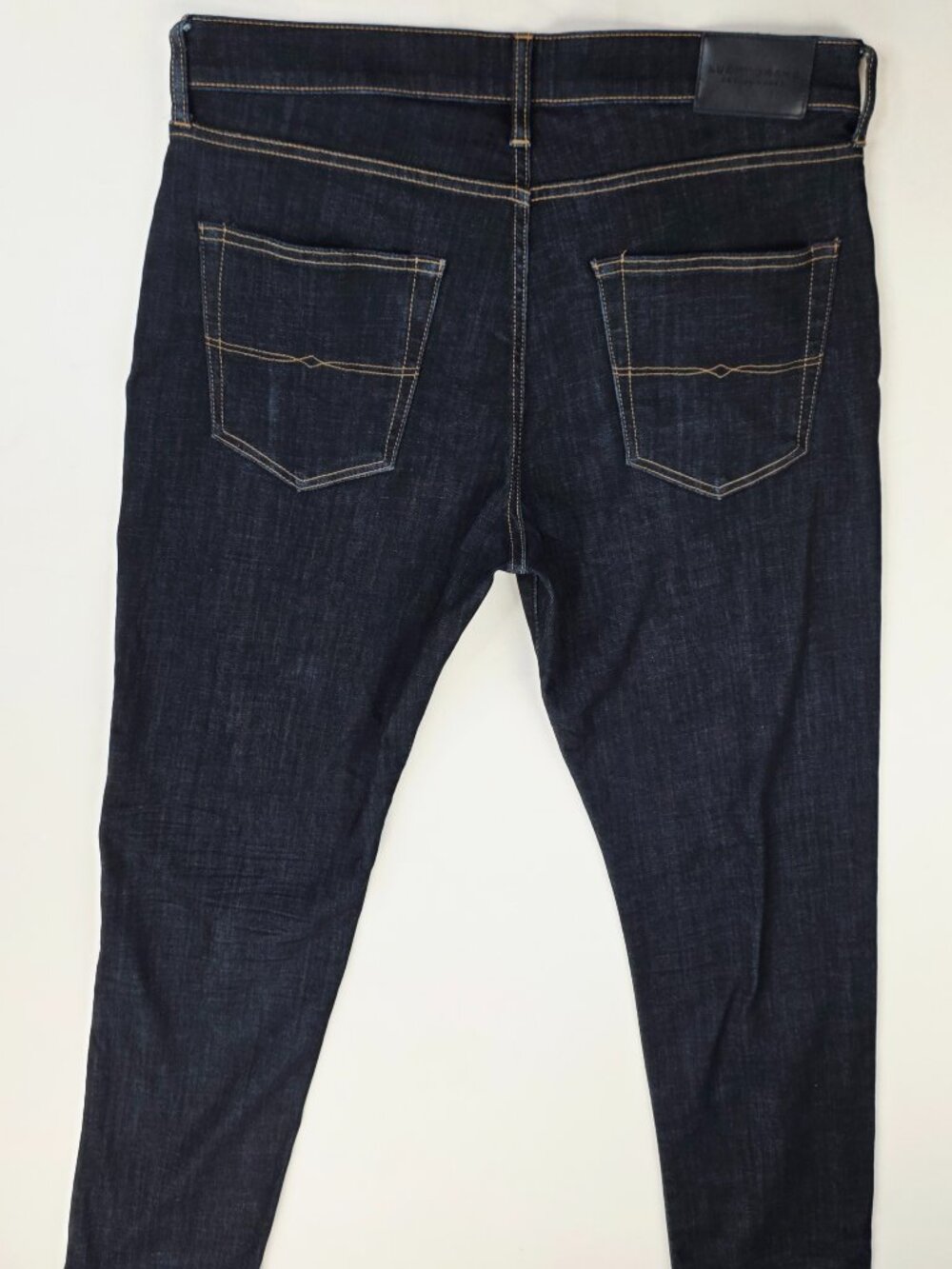 Lucky Brand 410 Athletic Slim Mens Size 34X34 Blue Denim 5 Pocket Logo Tag Jeans